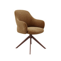 LABEL51 Eetkamerstoel Bern - Coral - Royal Boucle - Coral Metalen Frame