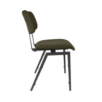 LABEL51 Eetkamerstoel Stapelbaar - Hunter - Fluweel - Zwart Metalen Frame