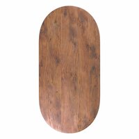 LABEL51 Eetkamertafel Tafelblad Halve Cirkel - Nature Smooth - Mangohout - 240 cm - Halve Cirkel