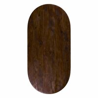 LABEL51 Eetkamertafel Tafelblad Halve Cirkel - Espresso - Mangohout - 240 cm - Halve Cirkel