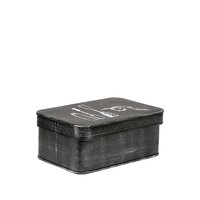 LABEL51 Opbergdozen en manden Make-Up opbergkist - Antiek Zwart - Metaal - One Size