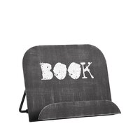 LABEL51 Keukenaccessoires Kookboekstandaard - Antiek Zwart - Metaal - One Size