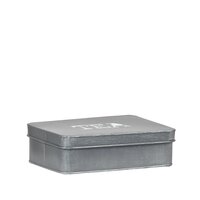 LABEL51 Keukenaccessoires Theedoos - Antiek Grijs - Metaal - One Size