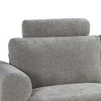 LABEL51 Sierkussens Milano - Stone - Chenille - Hoofdsteun