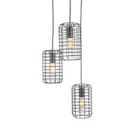LABEL51 Hanglampen Solido - Zwart - Metaal - 3-Lichts