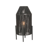 LABEL51 Tafellampen Ibiza - Zwart - Jute - 1-Lichts