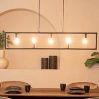 LABEL51 Hanglampen Quadrato - Zwart - Metaal - Hanglamp