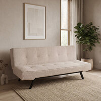 LABEL51 Slaapbanken King - Naturel - Boucle - King | Zwarte Poot