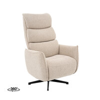 LABEL51 Fauteuils Goteborg - Naturel - Boucle - 2-Motorig