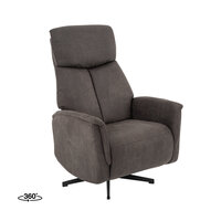 LABEL51 Fauteuils Aarhus - Antraciet - Kunstleder - 2-Motorig