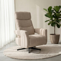 LABEL51 Fauteuils Tampere - Naturel - Boucle - 2-Motorig