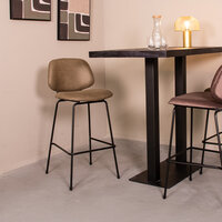 LABEL51 Barkrukken Bello - Moss - Micro Suede - Hoog
