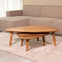 LABEL51 Salontafels Gregg - Naturel - - 110 cm