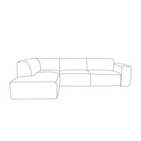 LABEL51 Hoekbanken Verona - Elite Natural 03 - Chenille - Hoekbank Links