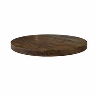LABEL51 Eetkamertafels Tafelblad Rond - Espresso - - 140 cm - Rond