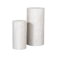 LABEL51 Sidetables Socle - Travertin - Travertin
