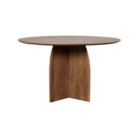 LABEL51 Eetkamertafels Mick - Nature Smooth - Mangohout - 130 cm - Rond