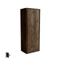 LABEL51 Bergkasten Nori - Espresso - Mangohout - 140 cm - Rechts