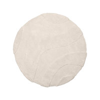 LABEL51 Vloerkleden Rima - Ivoor - Synthetisch - 200x200 cm - Rond