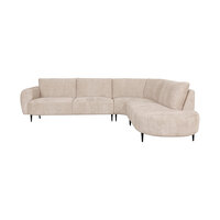 LABEL51 Hoekbanken Morato - Naturel - Velours - Hoekbank Rechts
