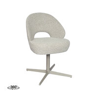 LABEL51 Eetkamerstoelen Saint Tropez - Naturel - Boucle