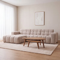 LABEL51 Hoekbank Luna - Naturel - Geweven - Loungebank Links