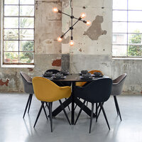LABEL51 Hanglamp Stilo - Zwart - Metaal - 5-Lichts
