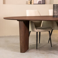 LABEL51 Eetkamertafel Wow - Espresso - Mangohout - 300 cm