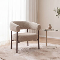 LABEL51 Fauteuil Delfina - Mushroom - Royal Boucle - One Size