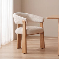 LABEL51 Eetkamerstoel Nice - Naturel - Cremona - Naturel Hout