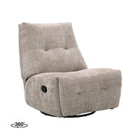 LABEL51 Fauteuil Reset Spot - Beige - Cremona - Manueel Verstelbaar