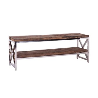 TV-dressoir Kensington 2-planken 180 (Silver)