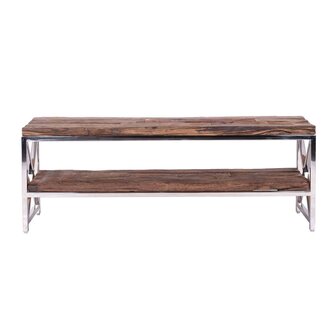 TV-dressoir Kensington 2-planken 180 (Silver)