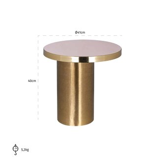 Bijzettafel Giulia (Brushed Gold)