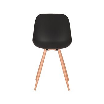 LABEL51 Eetkamerstoel Rimini - Zwart - Kunststof