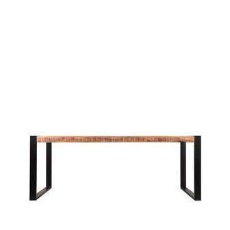 LABEL51 Eetkamertafel Brussels - Rough - Mangohout - 220x95 cm