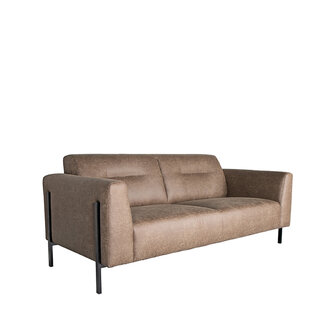 LABEL51 Bank Napoli - Taupe - Microfiber - 2,5-Zits