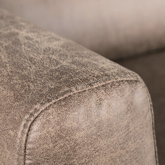 LABEL51 Bank Napoli - Taupe - Microfiber - 2,5-Zits