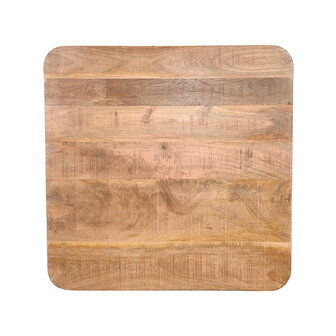 LABEL51 Eetkamertafel Tafelblad Sloppy Edge - Rough - Mangohout - 70 cm Sloppy