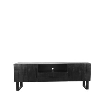 LABEL51 Tv-meubel Santos - Zwart - Mangohout - 168 cm