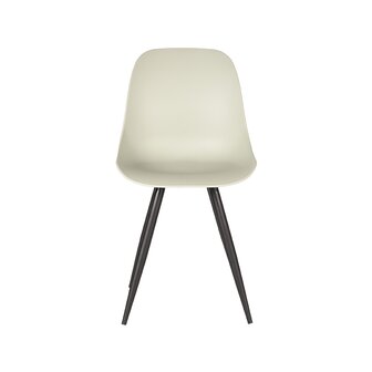 LABEL51 Eetkamerstoel Monza - Breeze - Kunststof - Black Frame
