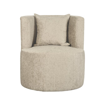 LABEL51 Fauteuil Evy - Beige - Elegance - 65 cm
