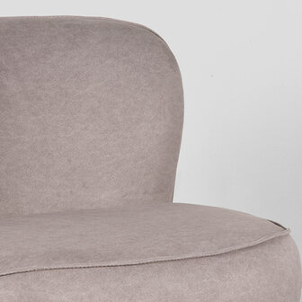 LABEL51 Fauteuil Bunny - Taupe - Microfiber - One Size