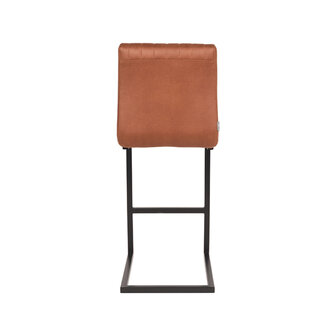 LABEL51 Barkruk Milo - Cognac - Microfiber - Zithoogte 66