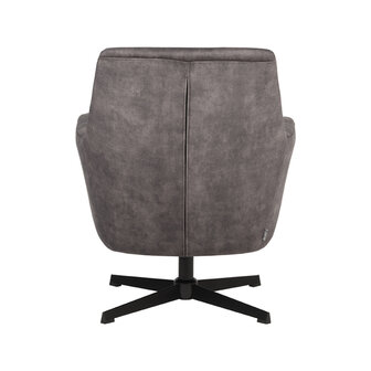 LABEL51 Fauteuil Toby - Antraciet - Velours - One Size