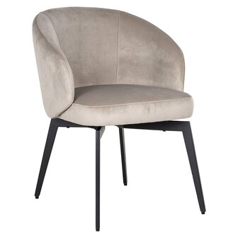 Stoel Amphara khaki velvet (FR-Quartz 903 Khaki)