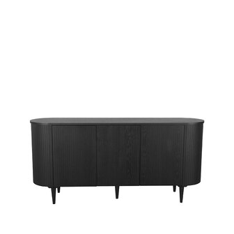 LABEL51 Dressoir Oliva - Zwart - Eiken - 180 cm