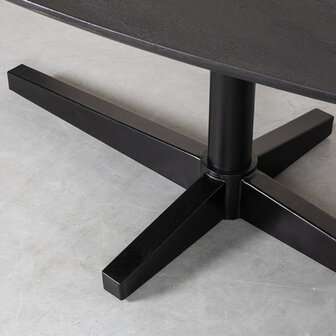 LABEL51 Eetkamertafel Rosie - Zwart - Mangohout - 180x100 cm