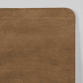 LABEL51 Eetkamertafel Tafelblad Sloppy Edge - Nature - Mangohout - 70 cm Sloppy