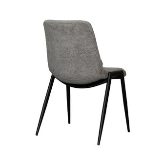 LABEL51 Eetkamerstoel Noor - Stone - Elite - Black Frame